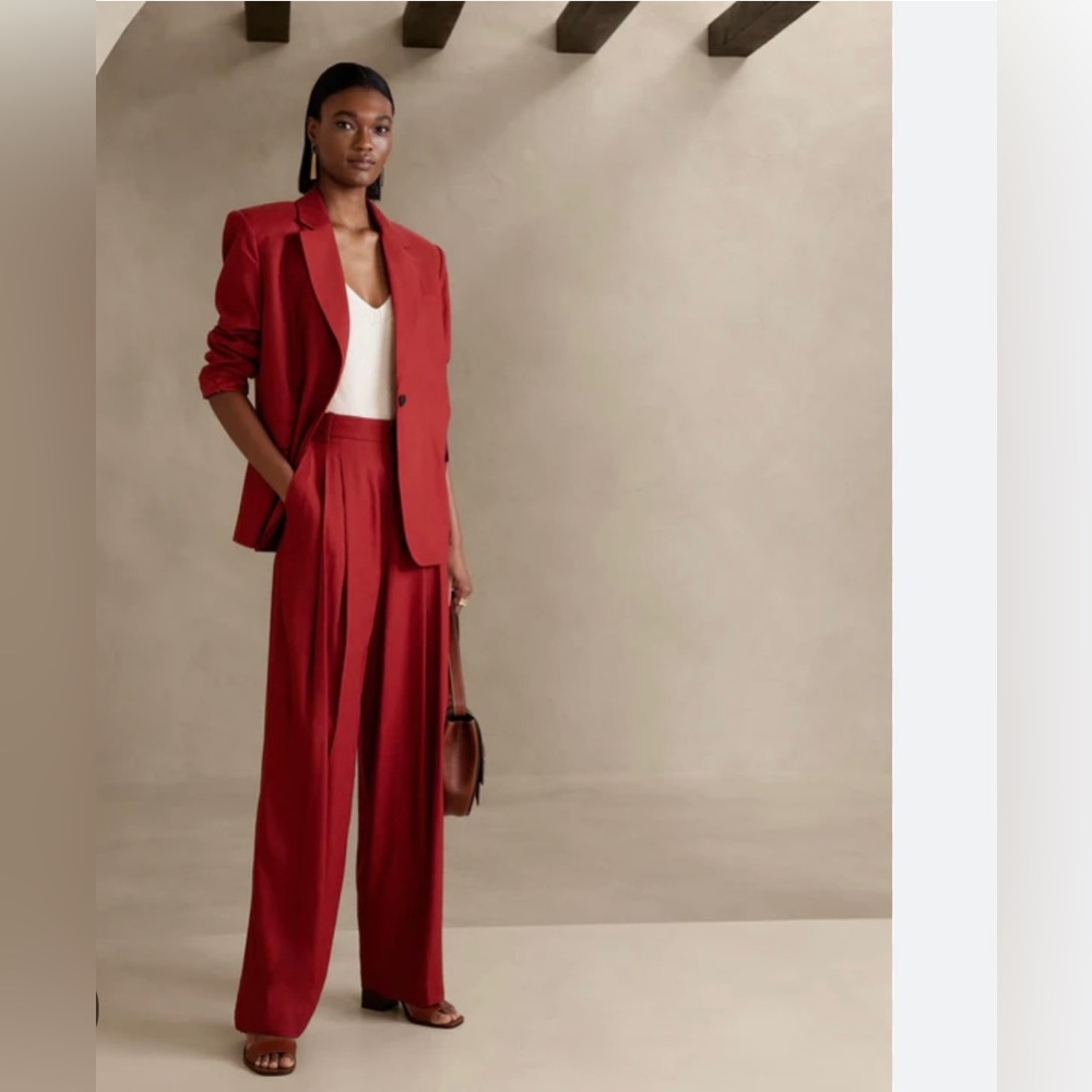 Banana Republic Red Blazer & Suit Jacket